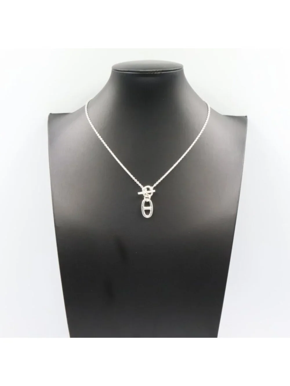 Hermes Necklace Chaine D'ancre Amulette 925 Sterling Silver